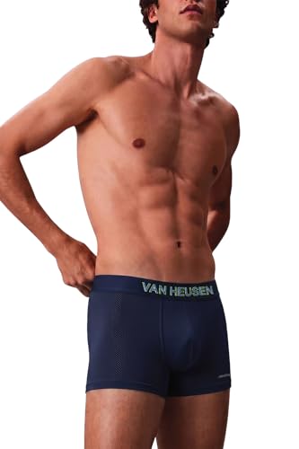Image of Van Heusen Men's Trunk Pack of- 1 |Air Series|Light as air|Mesh Fabric|Breathable Active Trunks Moisture Wicking|No Ride Up Sweat Absorbant|Underwear for Active Wear|Style 40047