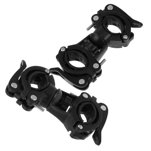 Soporte para linterna de bicicleta contra vibraciones en terreno rugoso, pack de 2 piezas