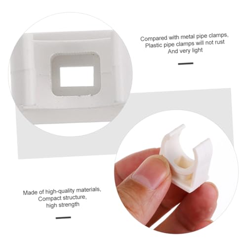 Collier de serrage U PVC blanc pour installer facilement un tuyau sans vibration - 6