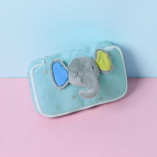 Image of abracadabra Multi-Utility Pouch, Pencil Case Organizer, School Accessories Pouch, Stationary Storage, Large Stationary Pouch, Pencil Box for Student - Elephant