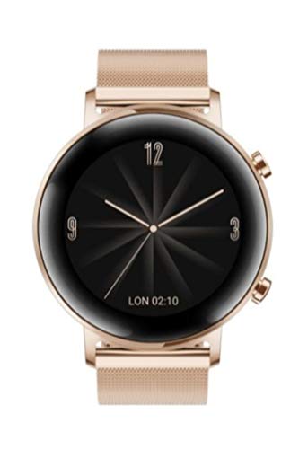Preisvergleich Produktbild Huawei Watch GT 2 Elegant 42mm mit Schlafaufzeichnung, Rose Gold EU [3cm (1,2") AMOLED Display, Bluetooth 5.1, 5 ATM], 55024506