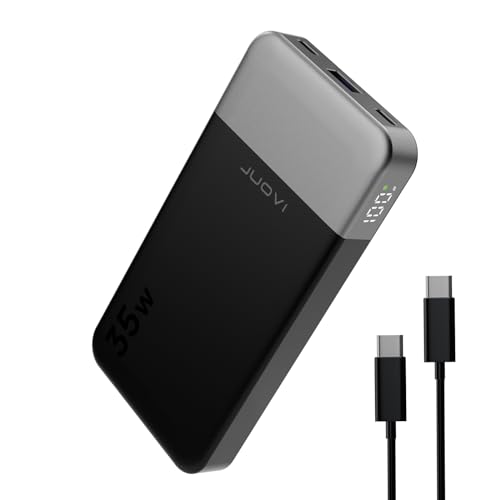 JUOVI Power Bank 35W 20000mAh Portable Charger Fast Charging | Fast Charging with 2A&2C USB Ports, LED Display External Battery Pack for iPad Tablet iPhone Samsung Galaxy etc