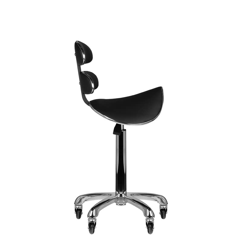 ACTIVESHOP Rollhocker Kosmetik Hocker Friseurhocker Roll Speed AM-880 schwarz