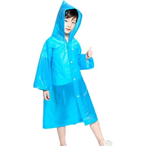 Poncho de pluie enfant imperméable à capuche jaune de 110 à 150 cm