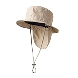 [エモカ] ツバ 完全遮光 サマーハット キッズ (JP, 数字サイズ, 54.0 cm, ベージュ)