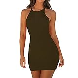 URIBAKY Sexy Una LíNea De Vestidos De Verano De Las Mujeres De Cuello Redondo Sin Mangas Definir Cintura Casual Dress Hilo De ImpresióN Delgado Mini Falda