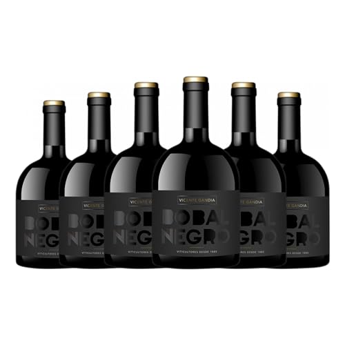 Vicente Gandía Negro Bobal Utiel-Requena 75 cl Vino tinto (Caja de 6 Botellas de 75 cl)