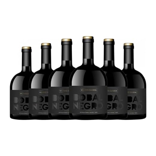 Vicente Gandía Negro Bobal Utiel-Requena 75 cl Vino tinto (Caja de 6 Botellas de 75 cl)