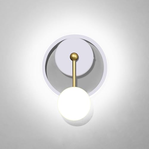 Image of XEYOU 18W Modern Wall Sconce Lighting Indoor LED Creative Wall Light Fixture Clock Shape Decoration Wall Lamp for Living Room Bedroom Stair Corridor