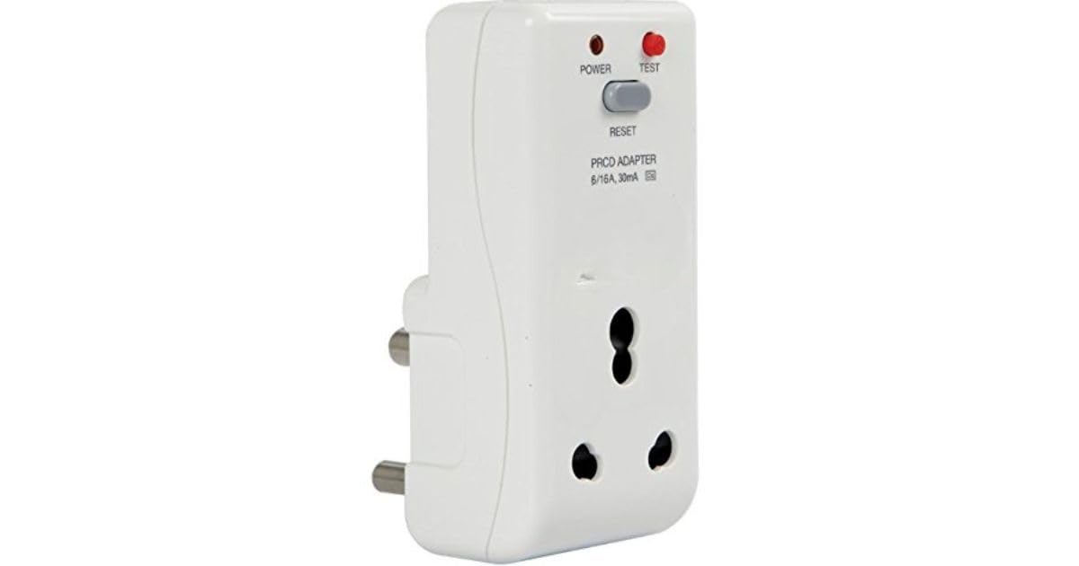 HaweIIs Lifesavior Shock Safe Plastic 16A 30mA PRCD Adaptor EL Circuit Breaker (White) (B0CYGHD1VZ) Amazon Price History, Amazon Price Tracker