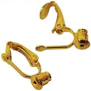 Clip on Earring Converter (2 Pairs) Gold Tone