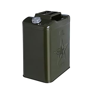 Mafatian Benzinkanister Benzinkanister Kraftstoffkanister Metall UN-Zulassung Diesel Kraftstoffkanister Kanister Metallkanister Reservekanister,mit Ausgießrohr, 10l, 20l, 30l, 40l, 50l, 60l