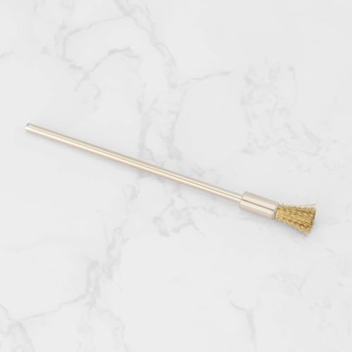 Image of 10pcs 3mm Extended Handle Mini Copper Wire Cleaning Brush Rust Removal Brush Length 100x16mm Suitable for Rotating Drilling Rig Rust Removal and Grinding
