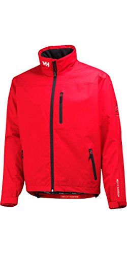 Image of Helly-Hansen mens Crew Midlayer Fleece Lined Waterproof Windproof Rain Jacket
