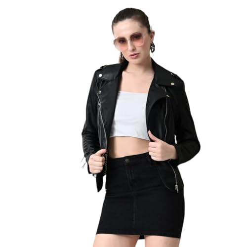 Image of Women FauxLeather Jacket Trending Biker