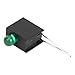 KANASI 3mm LED Lamp Holder, Side Single Hole Industrial Accessories with High Temperature Resistance for Circuit Board Assembly (Green Light)