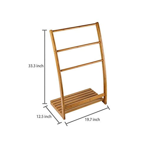 Fcmld Bamboos Floor Clotheshorse Indoor Clothes Dryer Rack Towels Hanging Rack And Wood Stable Ground Clothes Hanger #TOP5