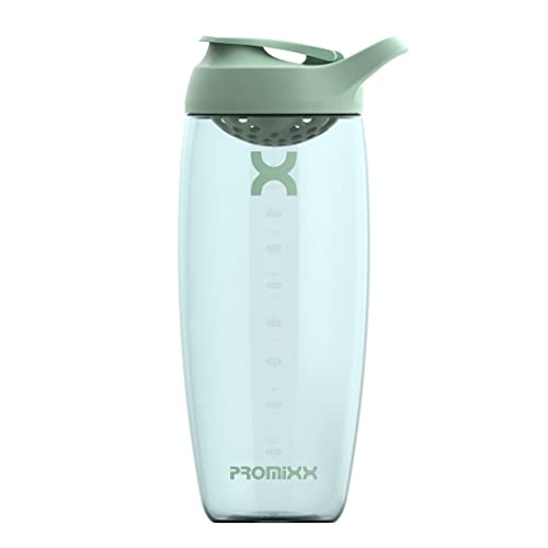 Promixx Pursuit Shaker - Bouteille shaker de protéines de qualité supérieure pour mélanges de protéines - Durabilité à vie, étanche, inodore - 950 ml (vert jonc de mer) Cover