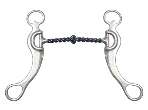 AJ Tack Sweet Iron Twisted Snaffle Grazing Bit