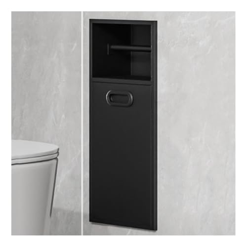 Dntum Stainless Steel Recessed Shower Caddy with Trash Can - Space-Saving Bathroom Shelf Organizer for Neat Storage and