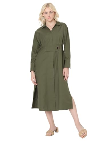 Image of VERO Moda Midi Fit and Flare Dress for Women