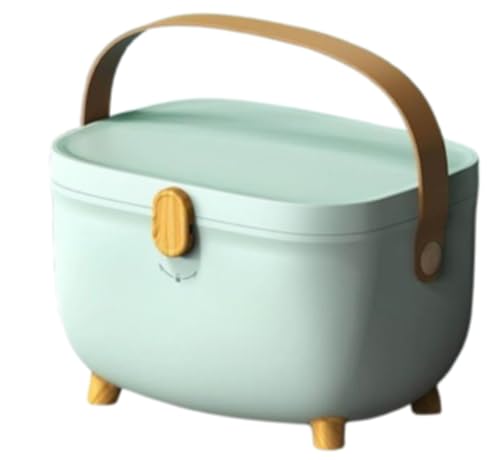 Riuuyyi 救急箱 薬箱 収納ボックス 薬ボックス メディカルボックス お薬箱 裁縫箱 手提げ 大容量 2層 折り畳み式 かわいい オシャレ ツールボックス ジュエリーボックス 工具箱 道具箱 家庭用 防災用 車載用 小物入れ ロック付き (ライトモミ