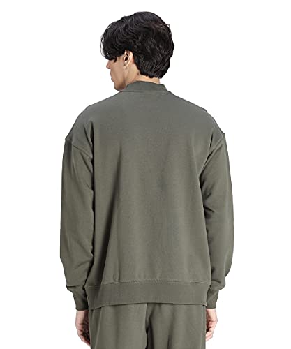 Image of PUMA Men Cotton Banded Collar Crew Neck Sweatshirt