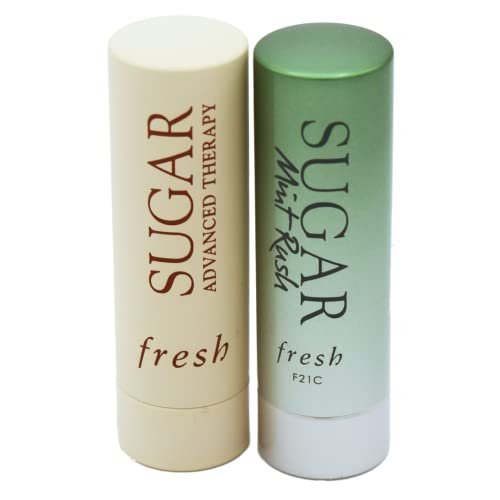 Fresh Travel Size Sugar Lip Balm Set: Sugar Advanced Therapy Treatment Lip Balm And Sugar Mint Rush Freshing Lip Treatment #TOP8