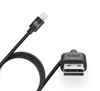 Cable Lightning con conector Flip USB reversible equinux Tizi Flip inteligente negro