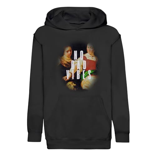 Sweat à capuche enfant No Bad Vibes style vintage illustration collage