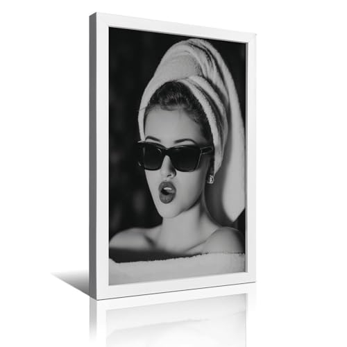 The Poster Features A Stylish Woman Wearing Sunglasses And with