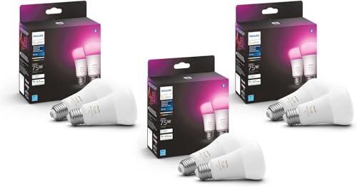 Philips Hue Smart 75W A19 LED Bulb - White and Color Ambiance Col...
