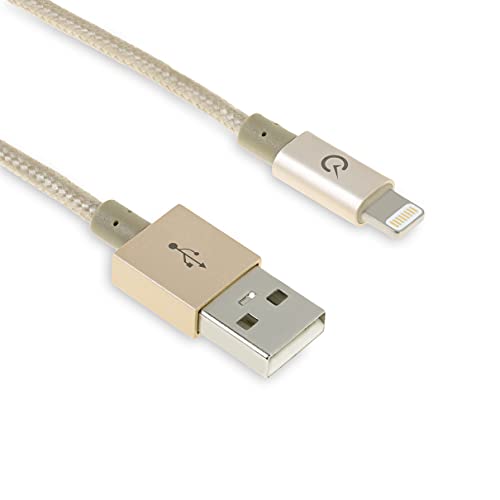 Volts 10Ft Lightning Cable To Usb [Apple Mfi Certified] Charger W/Ultra Compact Connector Head For Apple Iphone 7/6 / 5 / 6S Plus, Ipod, Ipad & More (3 Meter - Gold) #TOP3