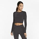 PUMA Damen Evoknit Langarmshirt, Puma Schwarz, M