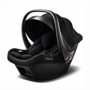 BABYVOYAGE i-Size Babyschale Autositz, Neugeborenen Autositz, Komfortabler Autokindersitz für Babys und Kleinkinder, mit Sonnendach und Guckloch, Ergonomischer Babysitz