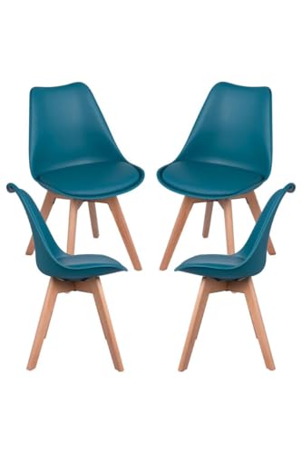 Regalos Miguel - Packs Sillas Comedor - Pack 4 Sillas Synk Basic - Verde Azulado Regalos Miguel - Packs Sillas Comedor - Pack 4 Sillas Synk Basic - Verde Azulado