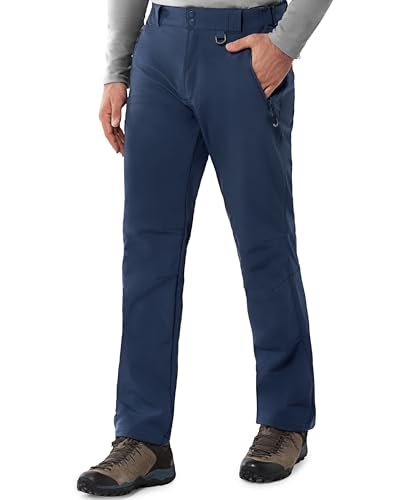33,000ft Men's Winter Snow Ski Fleece Lined Pants Warm Waterproof Softshell Insulated for Snowboard Outdoor Work Hiking