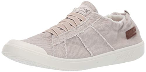 Blowfish Malibu Women's Vex Sneaker, Sandy Grey Smoked Canvas, 7.5 M US