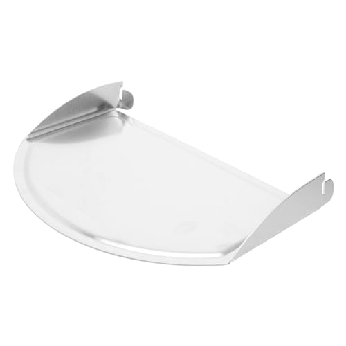 IWOWHERO Aluminum Alloy Seasoning Shelf for Barbecue Lightweight Portable Storage Rack for Outdoor Grilling Supplies Convenient Side Board for Seasonings and Accessories Silver