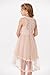GRACE KARIN Girls Fashion Fairy Dress Kids Lace Tulle Princess Gown Graduation Pageant Formal Party Prom Dresses Size 10 Apricot