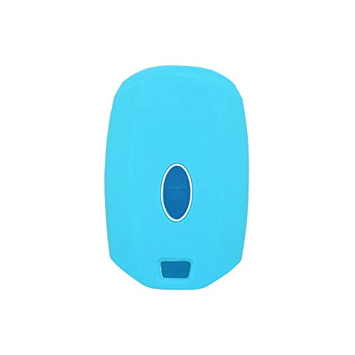 BROVACS Silicone Cover Protector Case Holder Skin Jacket Compatible with HYUNDAI 3 Button Remote Key Fob CV2157 Light Blue - Image 2
