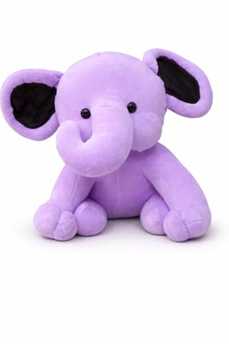 Image of Cute Elephant Soft Toy 25 CM - Ultra Soft Plush Stuffed Animal for Kids & Babies | Huggable Teddy Elephant Toy for Boys & Girls | Birthday Gift, Baby Toy, Nursery Decor (Color May Vary)