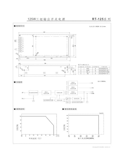 Alimentation à trois voies RT-125A avec interrupteur pour commutation de circuit