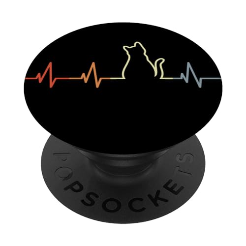 Vintage Cat Heartline Battito cardiaco del gatto