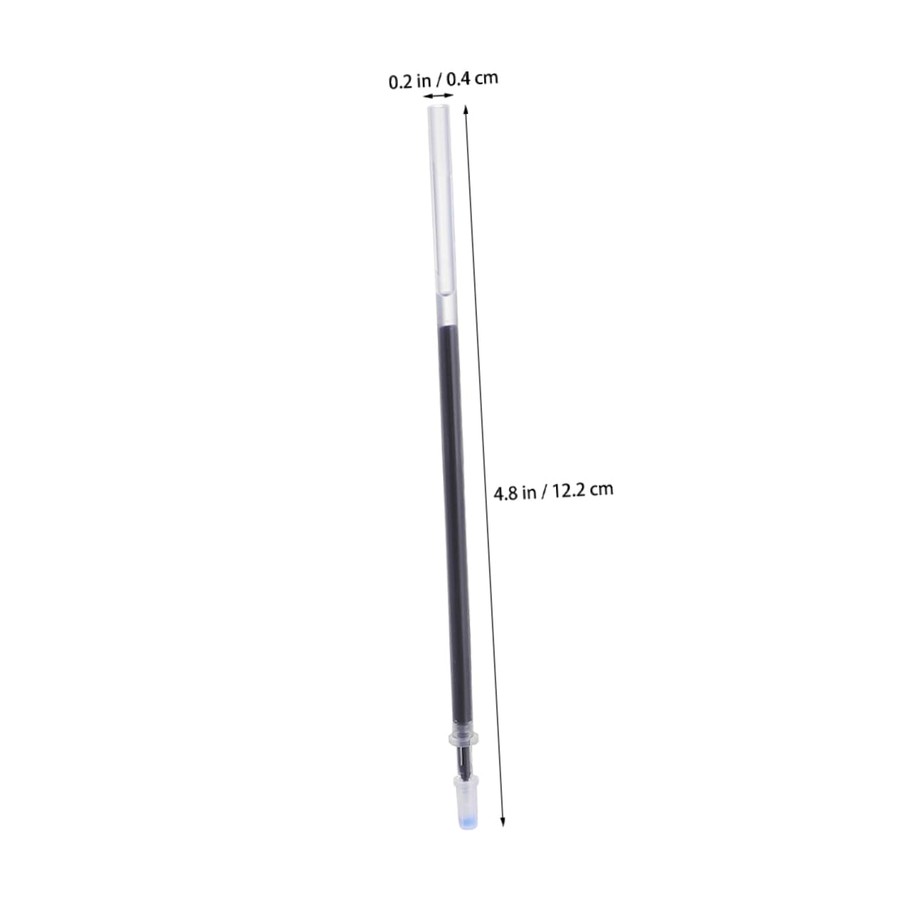 Recambios para Bolígrafos Neutros 0,5mm Negro Tinta de Alta Tecnología y 200 Piezas de Plástico para Material Escolar y Papelería Estudiantil