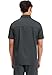 Cherokee Scrubs for Men Polo Nursing Scrub Top with Chest Pocket, Breathable Mesh, Ultra Soft 2-Way Stretch Fabric - WW615, L, Black