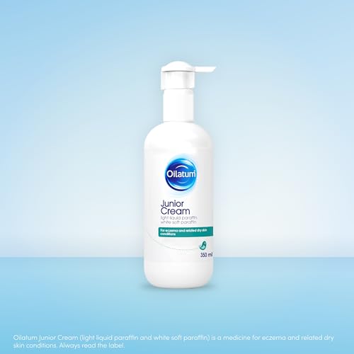 Oilatum Junior Eczema and Dry Skin Emollient Cream, Soothing and Hydrating Moisturizer for Sensitive, Itchy Skin, Dermatologist Recommended Relief, 1 x 350ml - Image 3