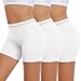 UMIPUBO Boxershorts Damen Unterhosen UnterwäSche Frauen Spitze Pantys Hipster Hotpants Panties Bequeme Panty Sexy Shorts Spitzen Atmungsaktiv Boyshorts mit Schritt 3er Pack Mehrpack (Weiß, L)