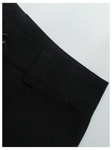 GORGLITTER Men's Baggy Cargo Pants Wide Leg Metal High Waist Cool Work Pants Y2K3