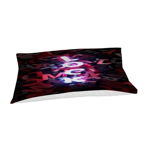 Housse de couette graffiti 3D rouge microfibre infroissable 2 pièces - 7